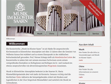 Tablet Screenshot of musik-im-kloster-saarn.de